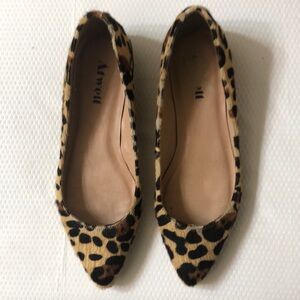ATWELL Leopard Hair Flats Size 8